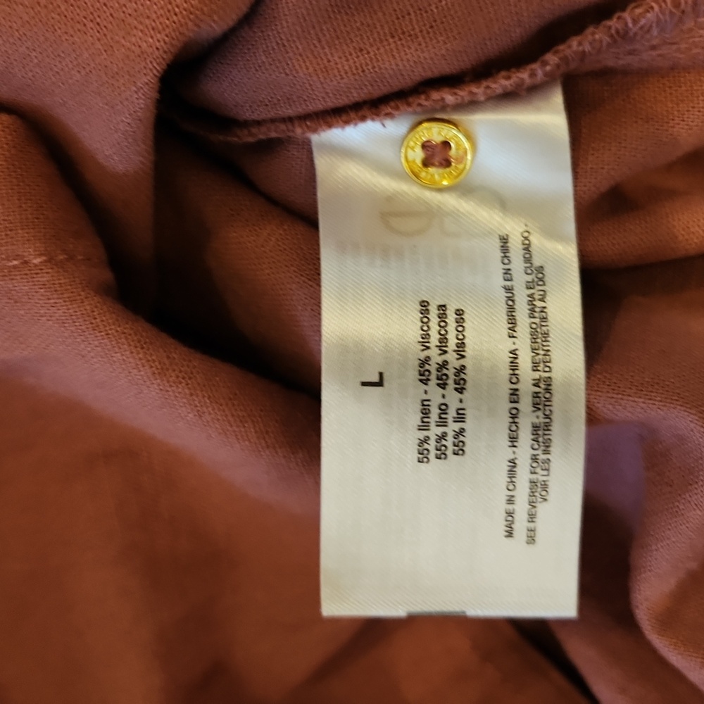 Anne Klein Women's Terracotta Button-Down Shirt NWT - Picture 7 of 13